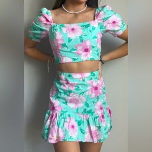 2 Peice Floural Set